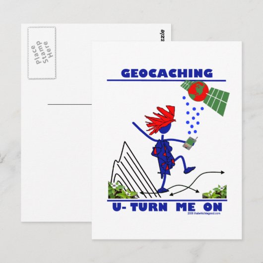 Geocaching Postkarte (Vorne/Hinten)