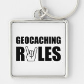 Geocaching Regeln Schlüsselanhänger (Vorne)