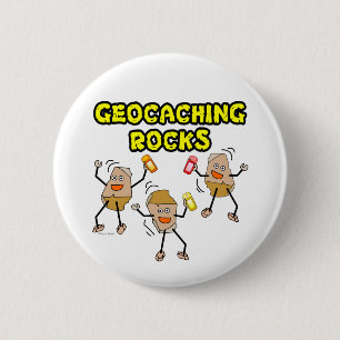 Geocaching Rocks Button