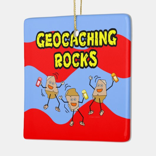 Geocaching Rocks Keramikornament (Links)