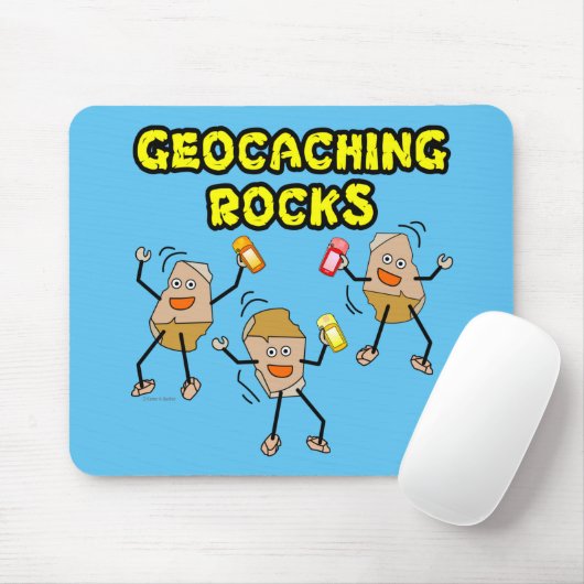 Geocaching Rocks Mousepad (Mit Mouse)