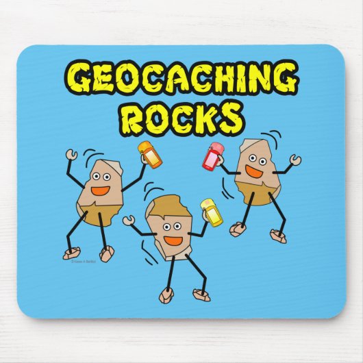 Geocaching Rocks Mousepad (Vorne)