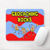 Geocaching Rocks Mousepad (Mit Mouse)