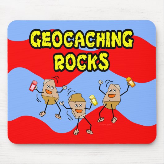 Geocaching Rocks Mousepad (Vorne)