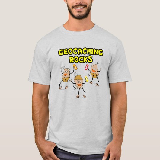 Geocaching Rocks T-Shirt (Vorderseite)