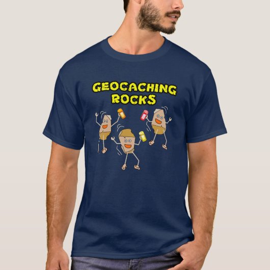Geocaching Rocks T-Shirt (Vorderseite)
