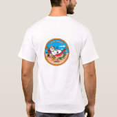 Geocaching Sommersnowman-Shirt T-Shirt (Rückseite)