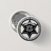 Geocaching *Special Agent* Button (Vorne & Hinten)
