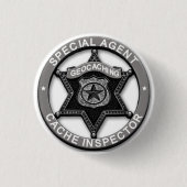Geocaching *Special Agent* Button (Vorderseite)