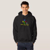 Geocaching Stickman Geocacher Hoodie-Männer Hoodie (Vorne ganz)