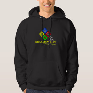 Geocaching Stickman Geocacher Hoodie-Männer Hoodie