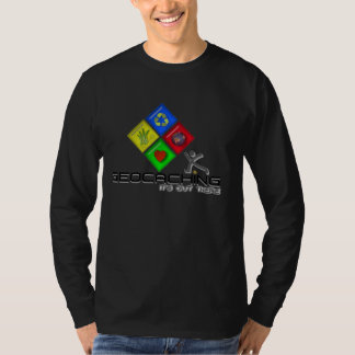 Geocaching Stickman Geocacher T-Shirt und