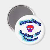 Geocaching sucht nach Schatz Magnet (Vorderseite/Rückseite)