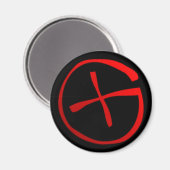Geocaching-Symbol Magnet (Vorderseite/Rückseite)