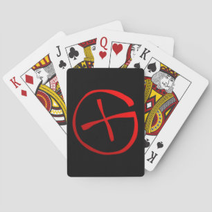 Geocaching-Symbol Spielkarten
