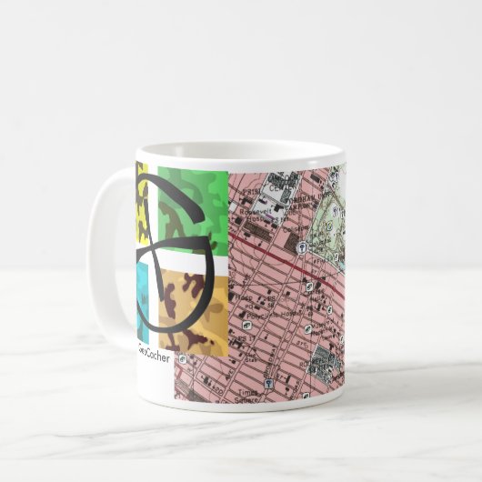 GeoCaching Tasse (Vorderseite Links)