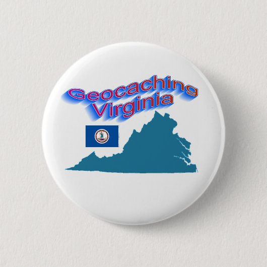 Geocaching Virginia Knopf Button (Vorderseite)