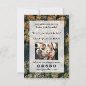 Geocaching zuerst, um Cache-Glückwunsch benutzerde Karte (Rückseite)