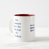 Geodäsie-Geodesists nie Die-Mit Namen Zweifarbige Tasse (Vorderseite Links)