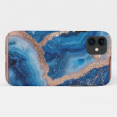 Geoddesign mit Rose Gold Akzenten Case-Mate iPhone Hülle (Rückseite (Horizontal))