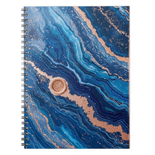 Geoddesign mit Rose Gold Akzenten Notizblock