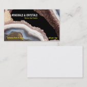 Geode Achat-Amethyst-Kristalle Visitenkarte (Vorne/Hinten)