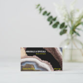 Geode Achat-Amethyst-Kristalle Visitenkarte (Stehend Vorderseite)