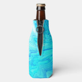 Geode Agate Blue Pattern 50 und fabelhafte Geburts Flaschenkühler (Flasche Rückseite)
