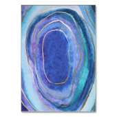 Geode Agate Gemstone Einsteckkarten für Hochzeiten Tischnummer (Rückseite)