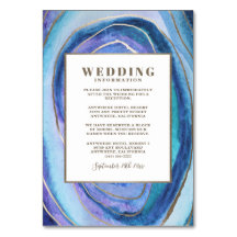 Geode Agate Gemstone Einsteckkarten für Hochzeiten