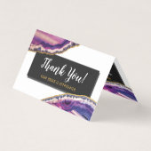 Geode Agate Slice Gemstone Ultra Violet Vielen Dan (Vorderseite)