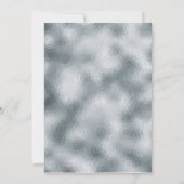 Geode Aquarell Gold Silber Weißagate Chic Einladung (Rückseite)