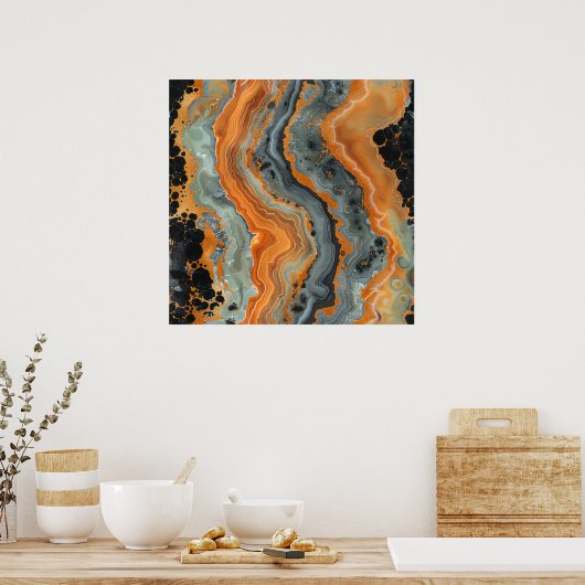 Geode Art Poster (Küche)