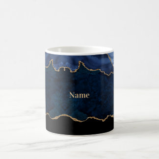 Geode Blau Vergoldet Kaffeetasse