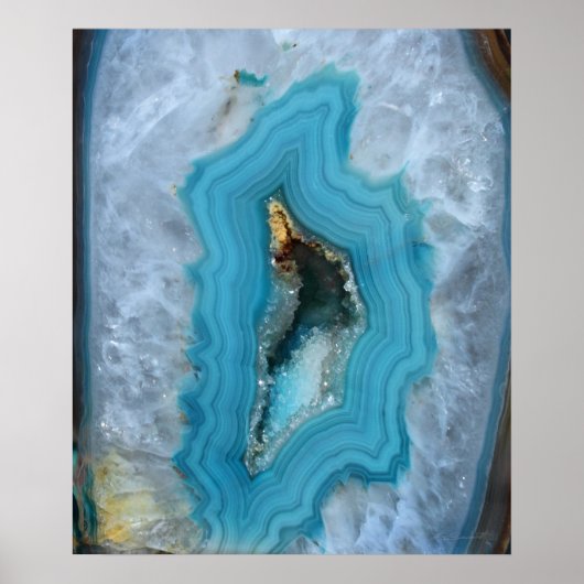 Geode Blue 1 Art Print -20x24 -andere Größen auch Poster (Vorne)