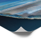 Geode Blue 2 Art Print -24x20 -andere Größen auch Poster (Ecke)