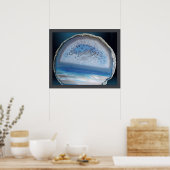 Geode Blue 2 Print -24x20 -andere Größen verfügbar Poster (Küche)
