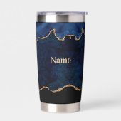 Geode Blue Gilded  Thermobecher (Links)