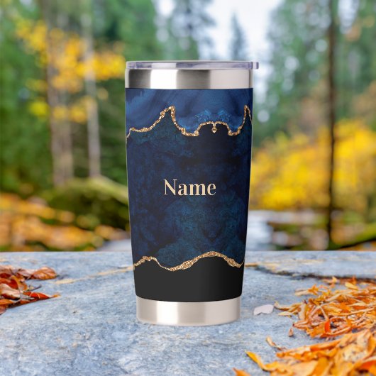 Geode Blue Gilded  Thermobecher (Außenbereich)