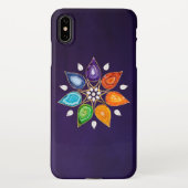 Geode Chakras Mandala - Lotus Petals iPhone Hülle (Rückseite)