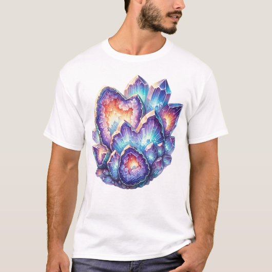 Geode Crystal Cluster T-Shirt (Vorderseite)