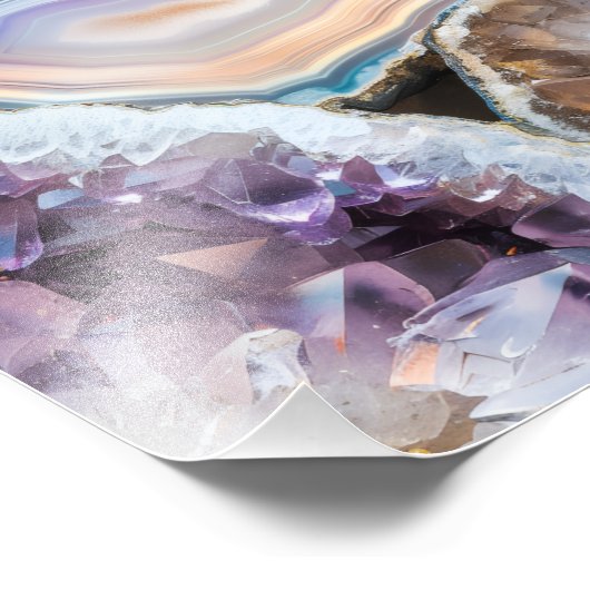 Geode Crystal| Crystal Photo Poster (Ecke)