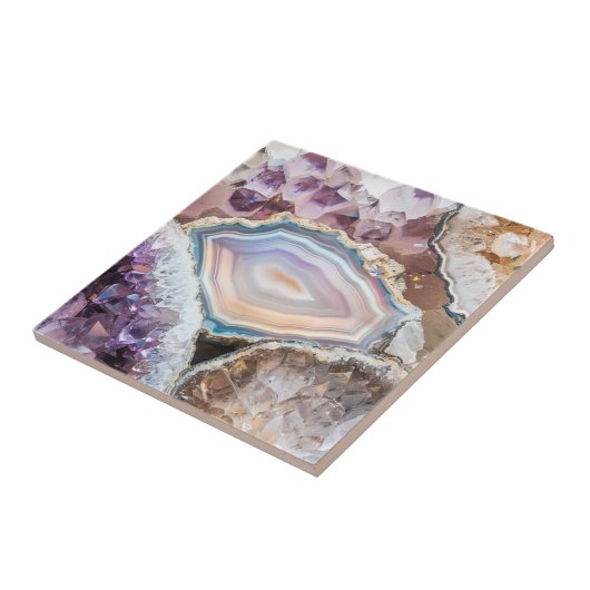 Geode Crystal| Crystal Photo Tile Fliese (Seite)