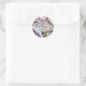 Geode Crystal Wedding Personalized Sticker (Tasche)