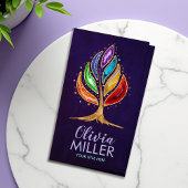 Geode Crystals Chakras Tree Visitenkarte