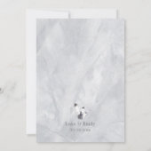 Geode & Edelsteine bei der Hochzeit in Grau Einladung (Rückseite)