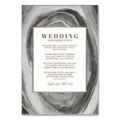 Geode Gemstone Agate Einsteckkarten Tischnummer (Vorderseite)