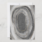 Geode Gemstone Agate Hochzeitseinladungen Einladung (Rückseite)