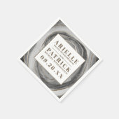 Geode Gemstone Agate Wedding Napkins Serviette (Ecke)