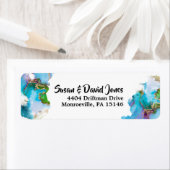 Geode Imitate Goldblauer Pfauengelenk Edelstein Mo (Insitu)